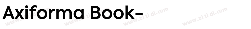 Axiforma Book字体转换